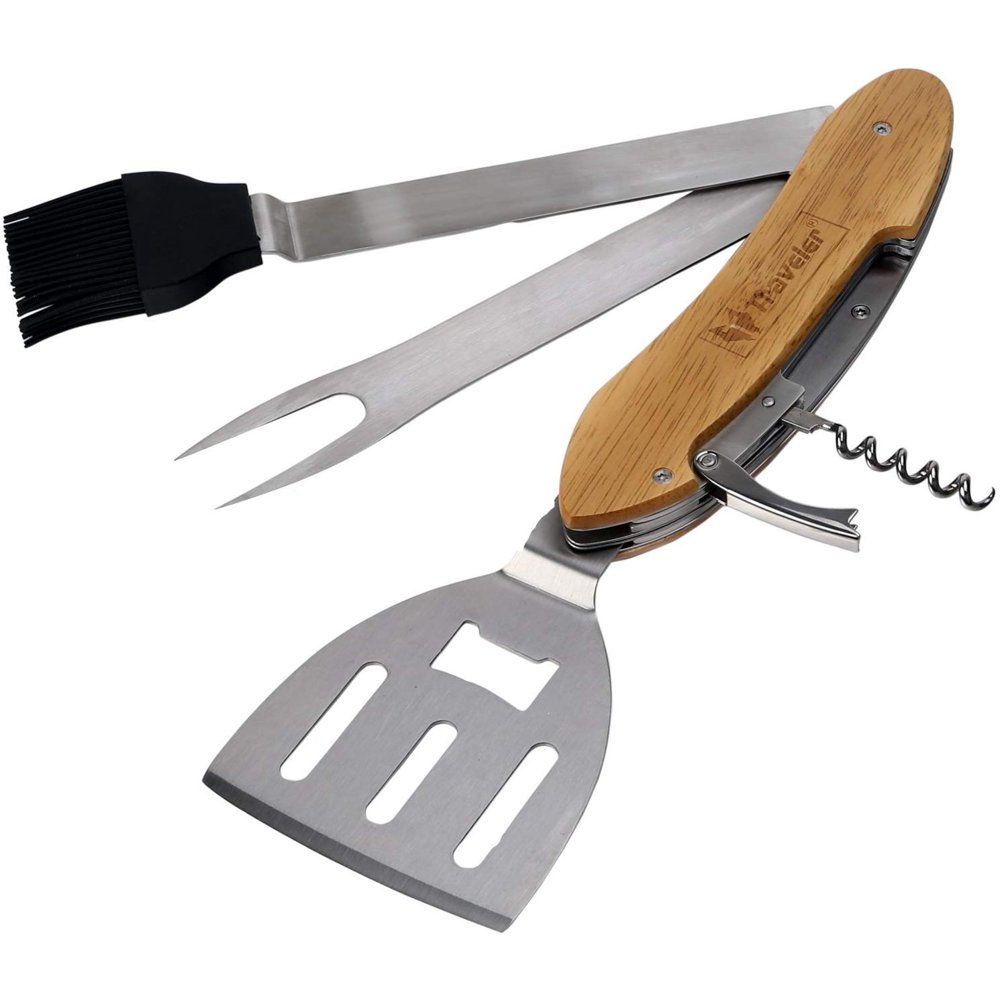 “Happyline" BBQ Tool Set Cooking Gadget Incl. 5 Grill Accessories For Outdoor Kitchen Fire Pit