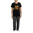 thumbnail image 4 of CafePress - Thanksgiving Copy Women's Dark Pajamas - Women's Short Sleeve Print T-Shirt and Pants Dark Cotton Pajama Set, 4 of 7