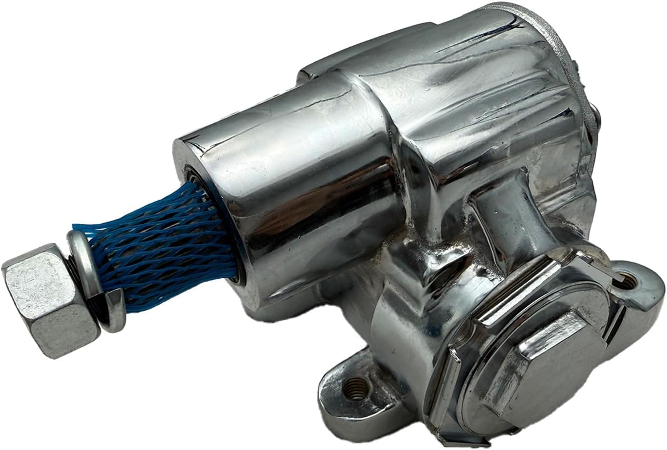 Chrome Steel VEGA STEERING BOX + 36" DD STEERING SHAFT+PITMAN Arm Black U-Joints & Bracket