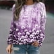 thumbnail image 2 of Sudadera de cuello redondo transpirable cómoda de manga larga con estampado de moda para mujer Fridja  fjkfkj7568, 2 of 5