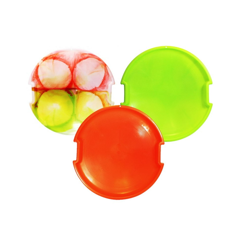 ESP 26" Sno Racer Disc Snow Sled Discs Neon Tie Dye, Neon Green and