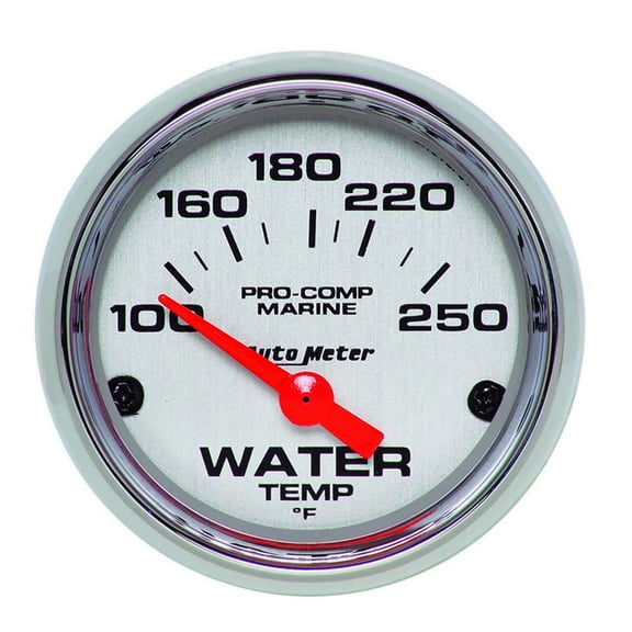 Autometer 2-1/16 Water Temp Gauge 100-250F P/C Marine