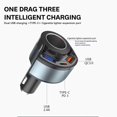 thumbnail image 3 of HLONK Cigarette Lighter Splitter Adapter  4 in 1 Multi Port Car Charger Adapter  Dual USB Type C Fast Charger Socket Splitter  12V-24V Car Adapter Compatible with     Android and More, 3 of 4