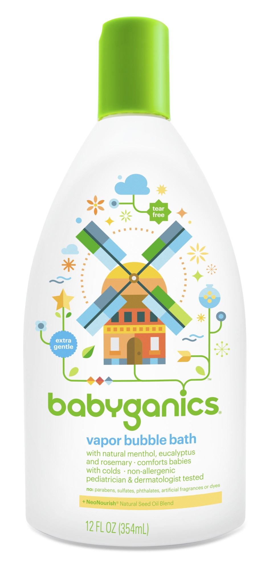 BabyGanics Vapor Bubble Bath, 12 fl. Oz.