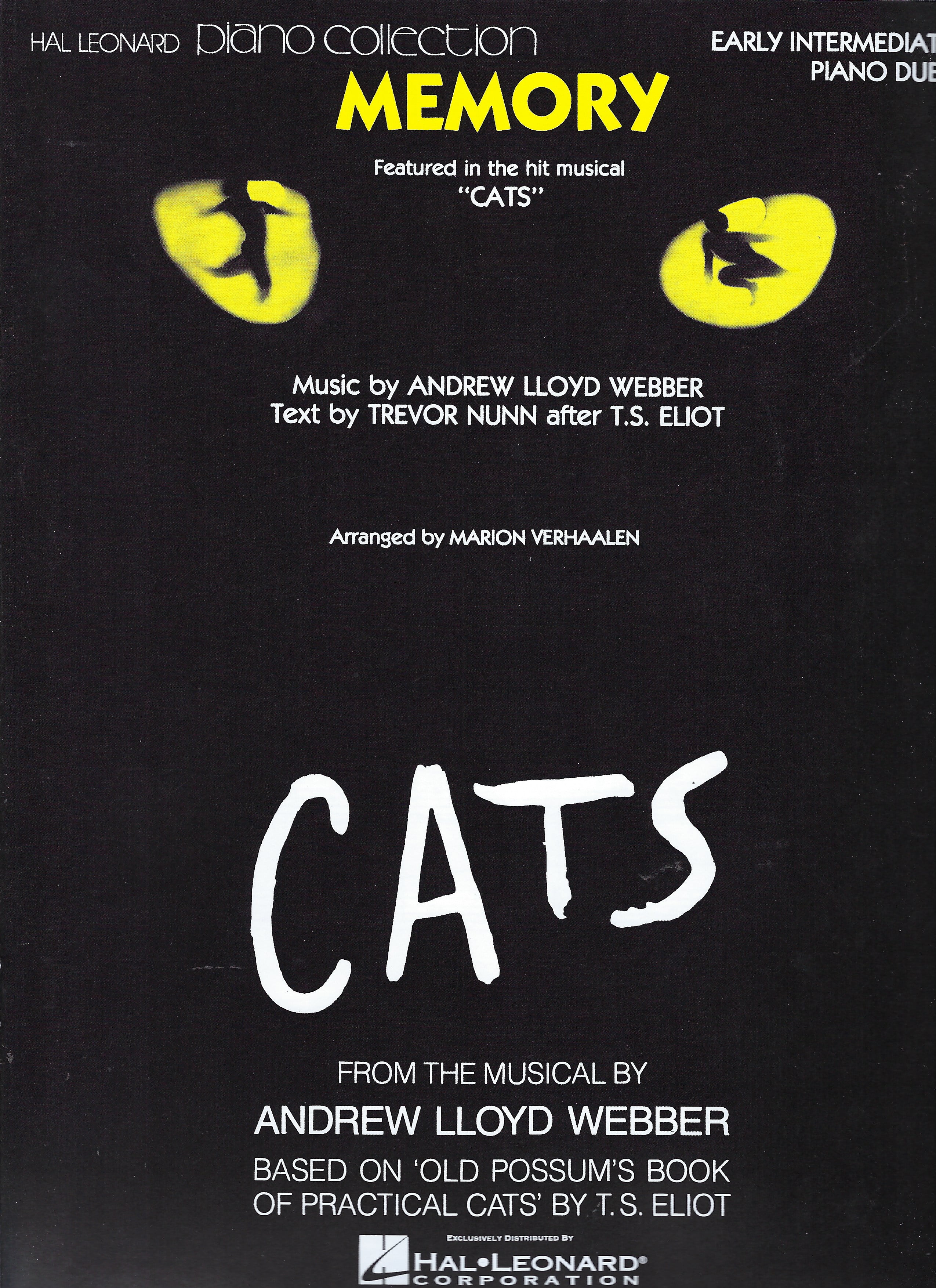 Memory (From Cats) Early Intermediate Piano Duet Sheet Music - Walmart