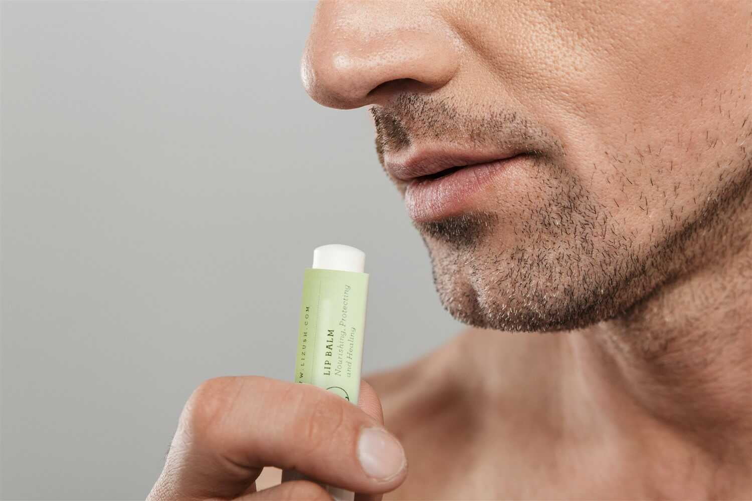 Lizush - Lip Balm, Set of 3 Natural Unscented Lip Balms