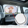thumbnail image 4 of Yuyamidu Adorable Highland Cow Car Window Shades for Baby Girls Red Bow Sunshade for Car Back Window Cute Car Window Sun Shades Set of 2 Sun Glare and UV Rays Protection, 4 of 7