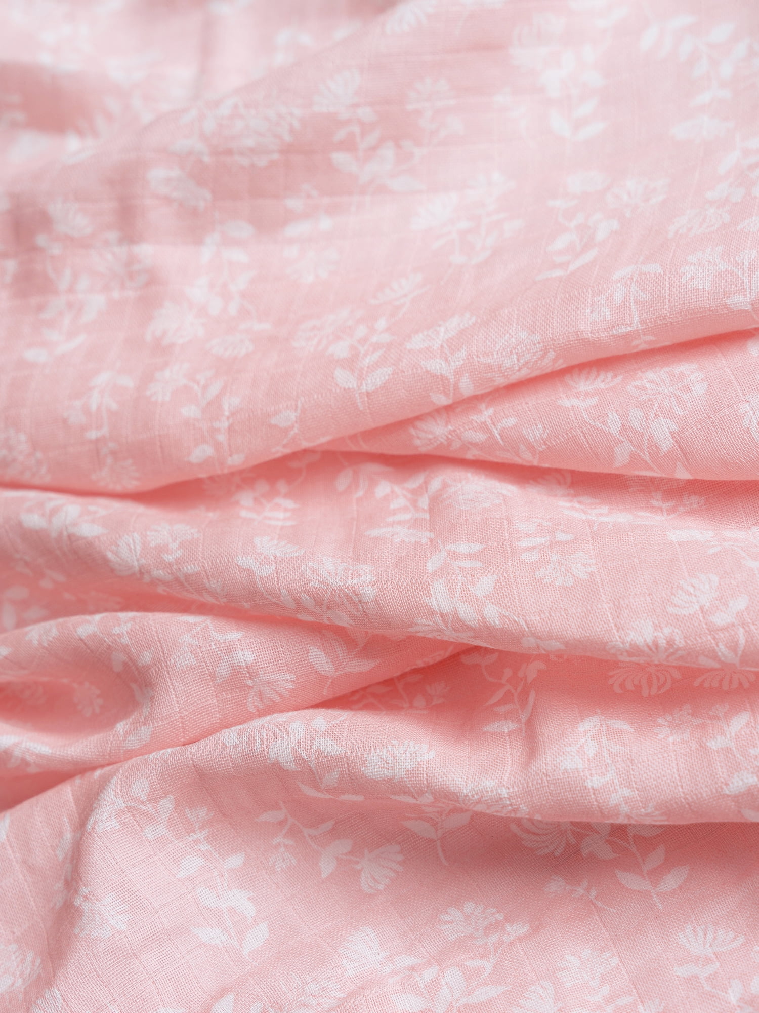 Modern Moments by Gerber Gender Neutral Ultra Soft Swaddle Blankets, 2-Pack, Pink Floral