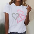 thumbnail image 2 of Staron Women's Casual Printed Short Sleeve Round Neck T-Shirt Funny Graphic Tee Loose Comfy Festival Top, White M, 2 of 4
