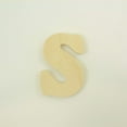 thumbnail image 4 of Package of 1, 8 Inch X 3/4" Thickness Baltic Birch Wood Letter s in The Goudy Heavy Font, Thick, Lower Case for Art & Craft Project, Made in USA, 4 of 4