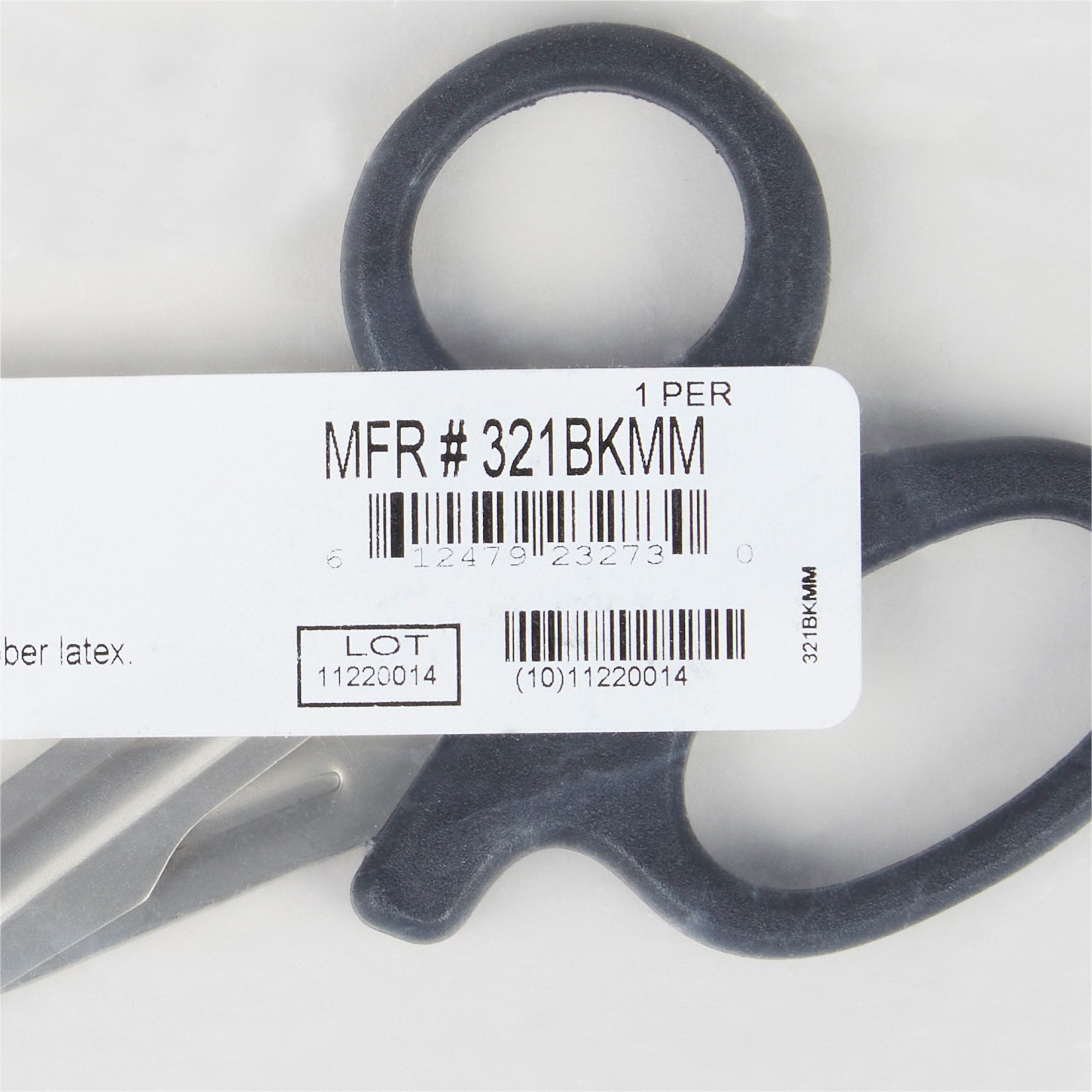 McKesson Medicut Trauma Shears, Stainless Steel Scissors - Black, 5.5 in, 10 Ct