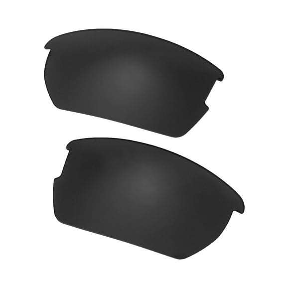 Walleva Black Mr. Shield Polarized Replacement Lenses for Wiley X Valor Sunglasses