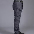 USSUMA Men Pants Cargo Relaxed Fit Cargo Pant Stretch Cargo Pant Mens ...