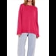 thumbnail image 3 of Suéter de Punto de Larga para Mujer, Jersey de Cuello Redondo, Suéter Informal Holgado. Rosa Roja Talla Única, 3 of 7