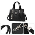 thumbnail image 4 of Women Leather Handbag Shoulder Bag Ladies Purse Tote Messenger Satchel CrossbodyRed wine colour, 4 of 5
