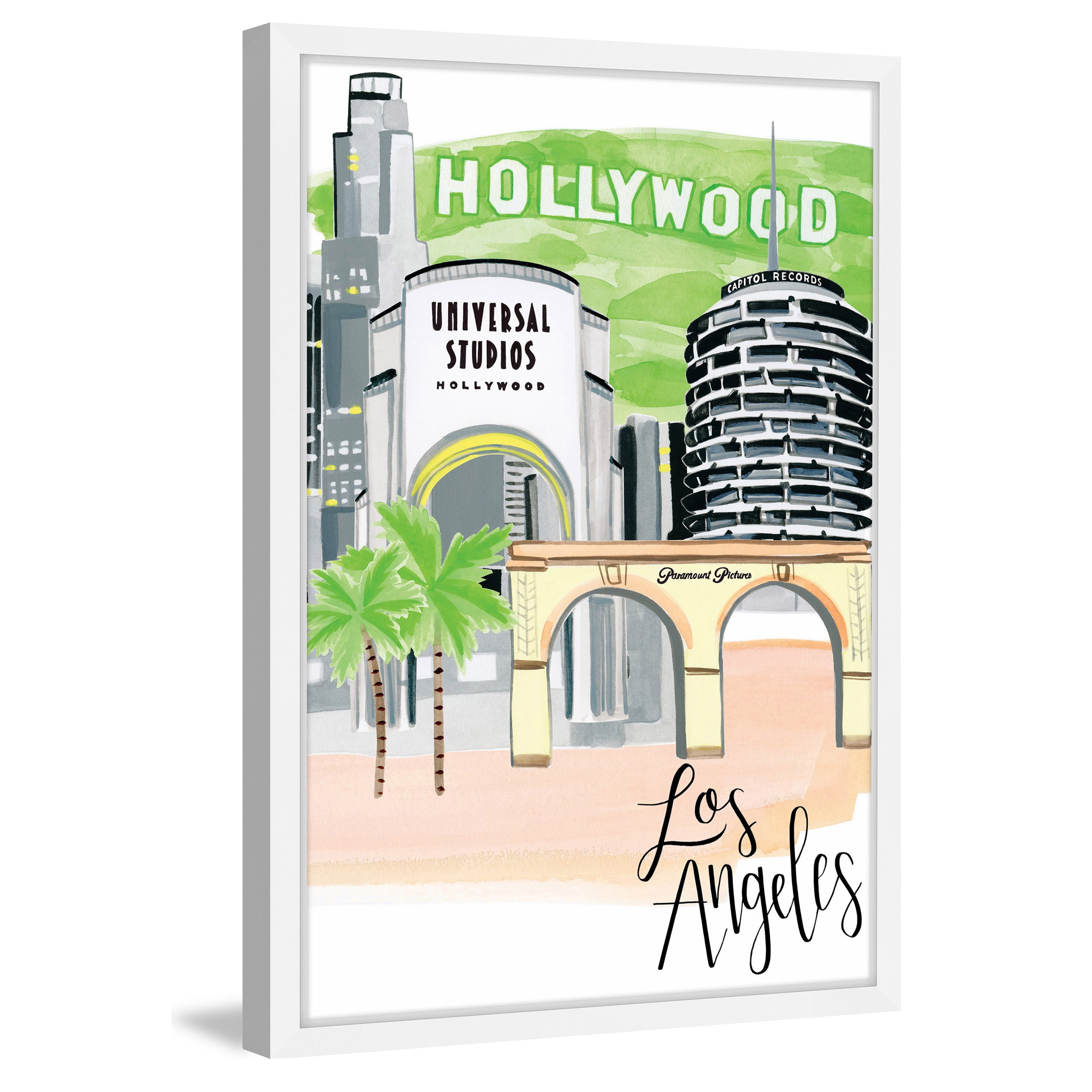 Marmont Hill "City" by Molly Rosner Framed Painting Print