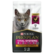 Purina Pro Plan Vital Systems Chicken and Egg Formula 4-in-1 Adult Dry Cat Food, 5 lb. Bag