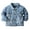 00#Blue1227, variant on Byoo Boys Summer Distressed Denim Jacket Long Sleeve Lapel Daily School Casual Outer Jackets