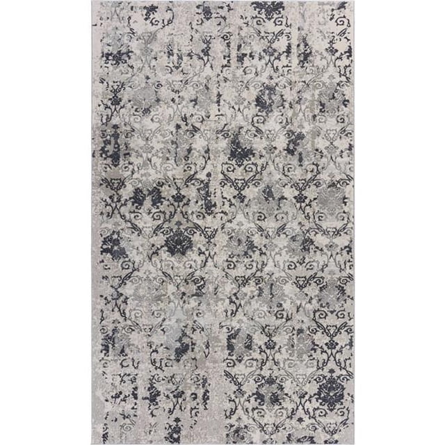 LR Resources IMAGI81512CSH7AA9 Rectangle Area Rug Cream & Gray - 7 ft. 10 in. x 10 ft. 9 in.