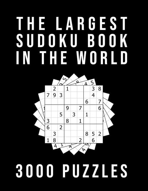 the largest sudoku book in the world 3000 puzzles medium hard