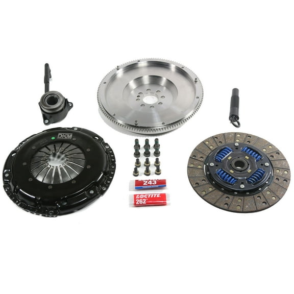 DKM Sprung Organic MB Clutch Kit w/ Steel Flywheel for 2.0 VW/Audi A3 TSI 8 Bolt