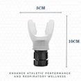 thumbnail image 2 of Portable Breathing Trainer Lung Respirator Silicone Mouthpiece Exercise Training Equipment Accessories New, 2 of 4