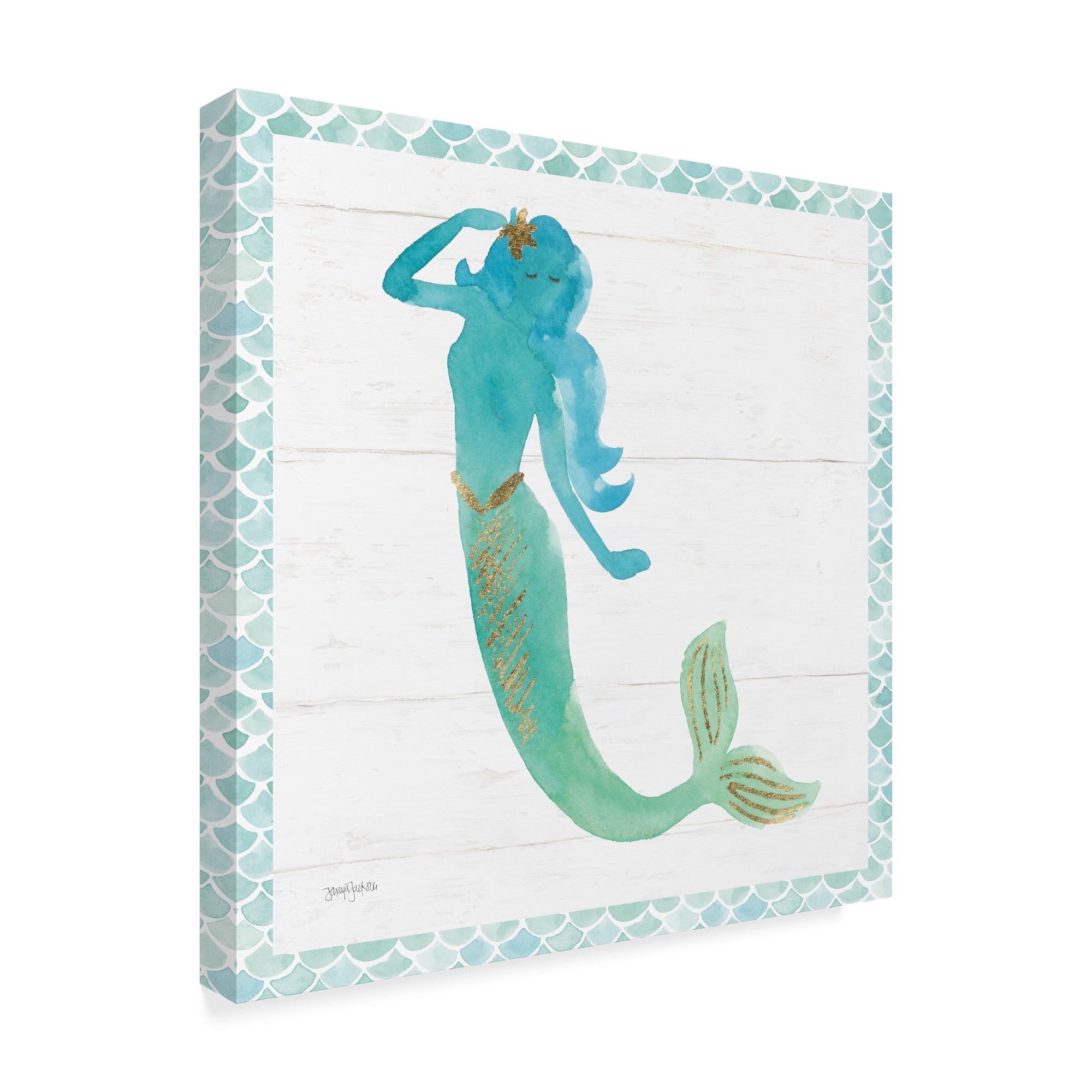 Trademark Fine Art 'Mermaid Friends IV' Canvas Art by Jenaya Jackson