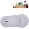 thumbnail image 6 of 55" Streamline N361BL-IN-BL Clawfoot Tub and Tray With Internal Drain, 6 of 9