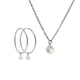 thumbnail image 1 of Set Juego de Joyería para Mujer LuckyLy con Perlas Naturales Aretes y Collar de Acero Inoxidable Modelo Adele UNITALLA, 1 of 6