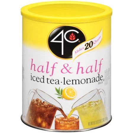 (6 Pack) 4C Drink Mix, Half & Half Iced Tea Lemonade, 50.2 Oz, 1