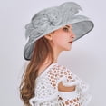 thumbnail image 5 of Women'S Organza Derby Fascinator Hat Bridal Tea Party Wedding Hat Church Cap Hats Fancy Hat Kentucky Derby Cocktail Flower Hat Girls Church Easter Hat Sun Caps Sun Hats For Women Fascinator Hat, 5 of 8