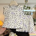 thumbnail image 2 of XZNPDUCQ Summer Outfits for Girls 4-5 Years Girls Summer 2PC Set Cute Cartoon Printed Short Sleeve Shorts Two Piece Pajamas Set, 2 of 4
