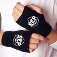 thumbnail image 1 of Guantes de anime bidimensionales que rodean el logotipo de la hoja de madera UZhi Po algodón de doble capa grueso cálido, 1 of 5