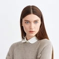 thumbnail image 6 of Fake Collar Detachable Dickey Collar Blouse Half Shirts Peter Pan Faux False Collar for Women & Girls Favors, 6 of 7