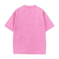 thumbnail image 4 of Zimjoy Vintage T Shirts for Men Casual Crew Neck Mens Pink Tshirt Fashion Mens Washed Cotton T Shirts Loose Fit Short Sleeve Fashion Clothing, Hot Pink XL, 4 of 8