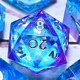 thumbnail image 4 of DND Resin Dice 7-Piece Set for Dungeons and Dragons DND 5e RPG Gift, Board Game Tabletop Role Playing Dice Game, Birthday Gift, Christmas, Thanksgiving, Halloween, 4 of 6