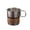 Purple, variant on WIFKLSIIPG with Lid Cup Sleeve Collapsible Coffee Cup 9.5 OZ 280ml Stainless Steel Foldable Handle Folding Camping Cup Leak Proof Portable Cup Travel Mug with Lids for Hiking Silver Vintage(Purple)