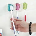 thumbnail image 4 of KAKOWELY 6Pcs Suction Cup Toothbrush Head Cover Dustproof Toothbrush Protective (Random Color),1.77"X0.98"X0.98", 4 of 5