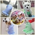 thumbnail image 5 of Dog Dresses for Small Dogs Girl Female Cute Plaid Dog Sundresses Puppy Cat Skirt Doggie Birthday Party Princess Dresses Pet Summer Clothes Apparel Costumes, 5 of 7