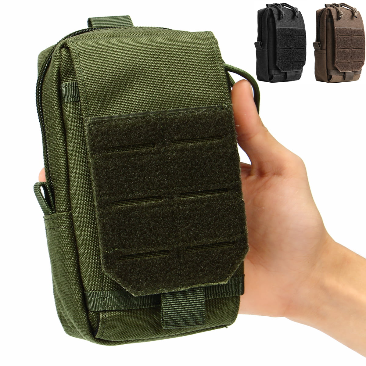 Tactical Molle Pouch Belt Waist Fanny Pack Phone Bag Utility Pocket Hiking Camp 
