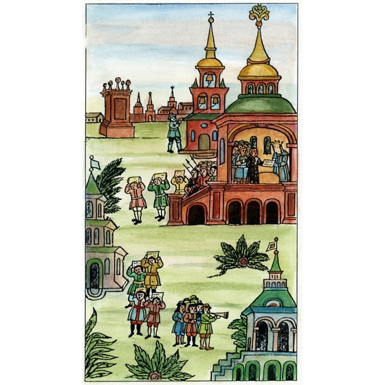Stretched Canvas Art Strel Tsy Mutiny 1682 Nin Russia Departments