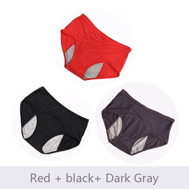 3 unids/set bragas menstruales a prueba de fugas, ropa interior para mujer, pantalones sexis, ropa interior para incontinencia, calzoncillos, triangulación de envíos de talla grande Tan Jianjun unisex