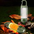 thumbnail image 2 of 1000LM Super Bright Outdoor Hiking Fishing Tent Lamp 1200mAh Rechargeable Dual Light Source Tent Light Outdoor Camping Lantern-Khaki, 2 of 10