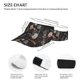 thumbnail image 3 of Pofeuu Fox In The Forest Print Sunscreen Visor Cap Adjustable Sport Empty Top Baseball Sun Cap for Men Women Sports Outdoor Headwear, 3 of 7