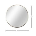 thumbnail image 5 of 32 Inch Gold Metal Framed Round Bathrrom Mirror for Wall.(W2203134043), 5 of 6