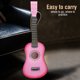 thumbnail image 4 of Guitarra de juguete de madera de 23 pulgadas para niños, perfecta para educación musical y principiantes (rosa), 4 of 10