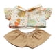 thumbnail image 1 of Conjunto de ropa para muñecas perfke con accesorios adorables color caqui, 1 of 9