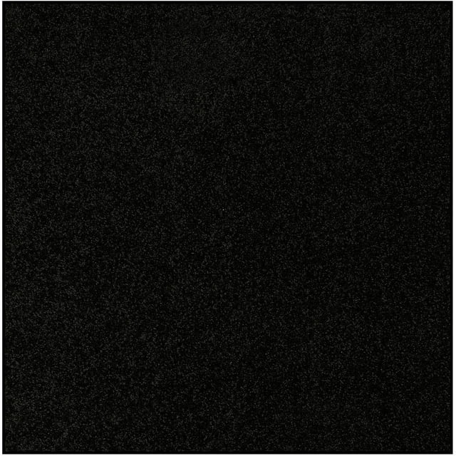 Ambiant Saturn Collection Pet Friendly Area Rugs Black - 5' Square