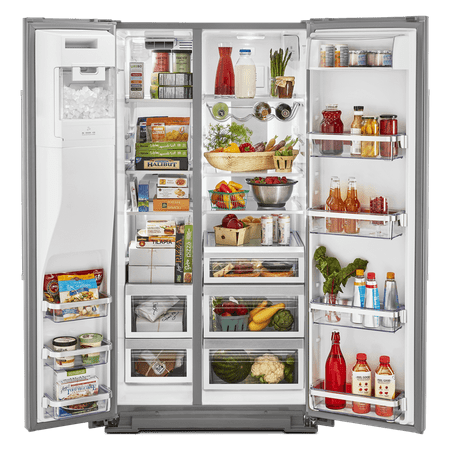 KitchenAid - 24.8 Cu. Ft. Side-by-Side Refrigerator - Stainless steel