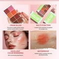 thumbnail image 4 of 8 Colors Blush Contour Palette with Brush, Face Matte Blush Palette Shading Blusher - Buildable Facial Cheek Blusher Contour Bronzing Pressed Powder Makeup Pallet Women Gift Set, 4 of 7